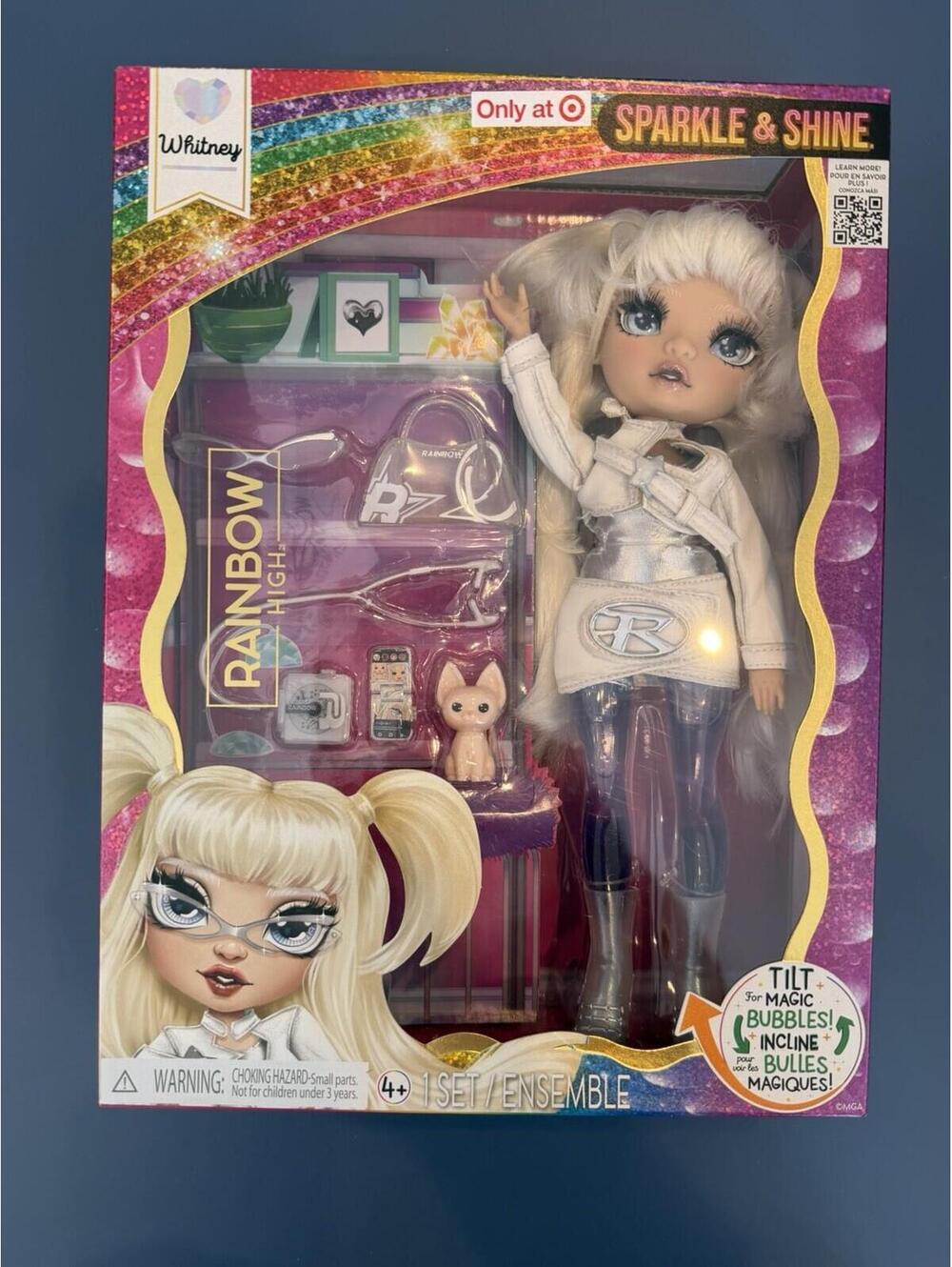 Rainbow High Doll Sparkle & Shine Whitney 11” W/White Hair Target Exclusive New